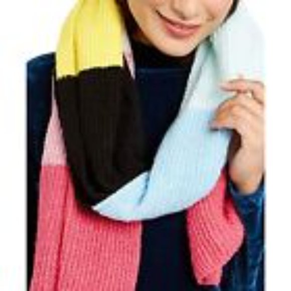 $39 INC International Concepts Twisted Rib Colorblocked Muffler Scarf One Size - Picture 2 of 2